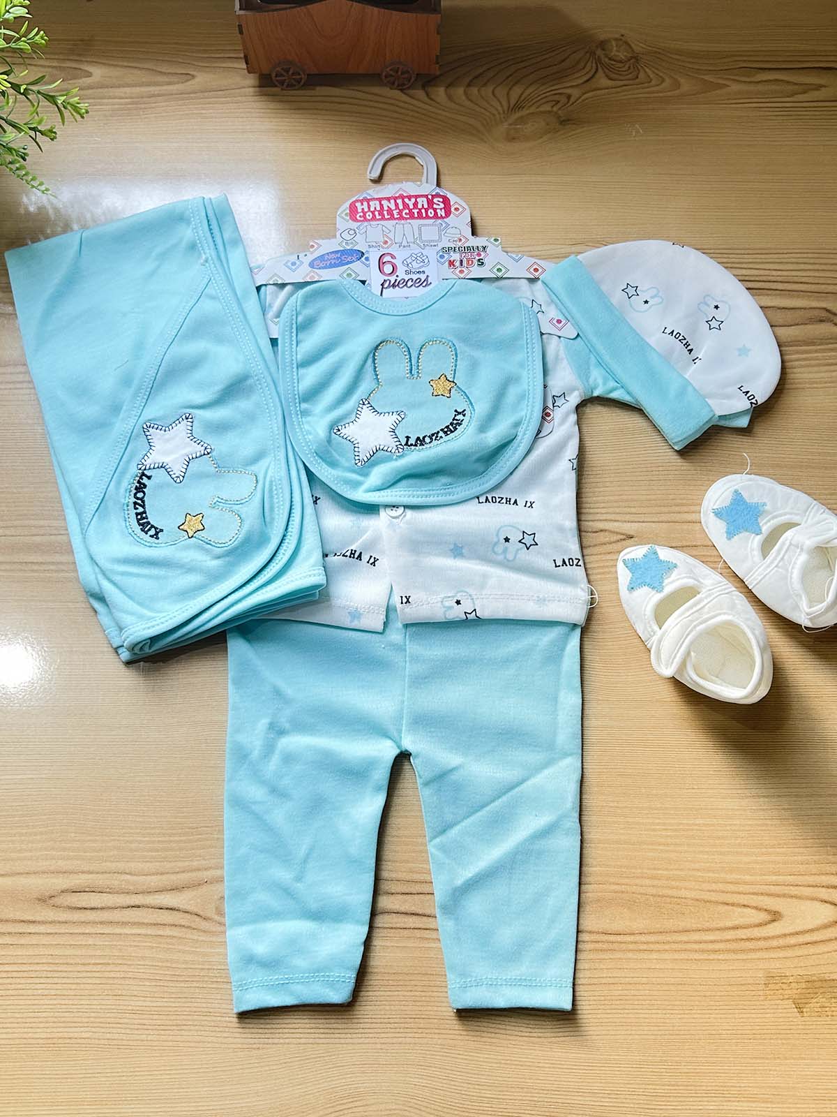 0Mth - 3Mth Ferozi 6Pcs Gift Set For Newborn HG NBGS374