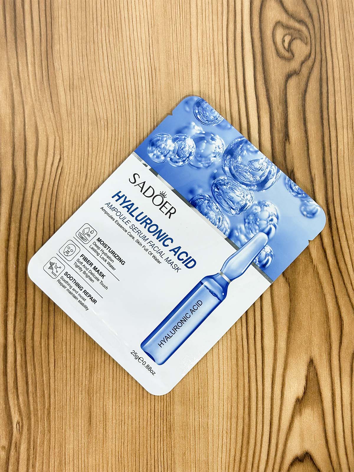 Pack of 3 Green Tea, Strawberry &Hyaluronic Acid Facial Sheet Mask C66