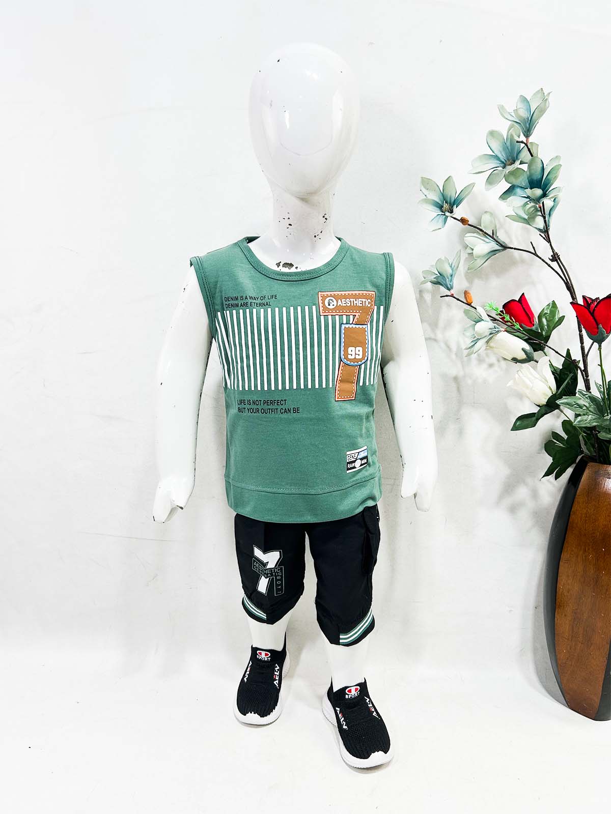 1Yr - 4Yrs Stay Green Sandow Suit For Kids OP BS699