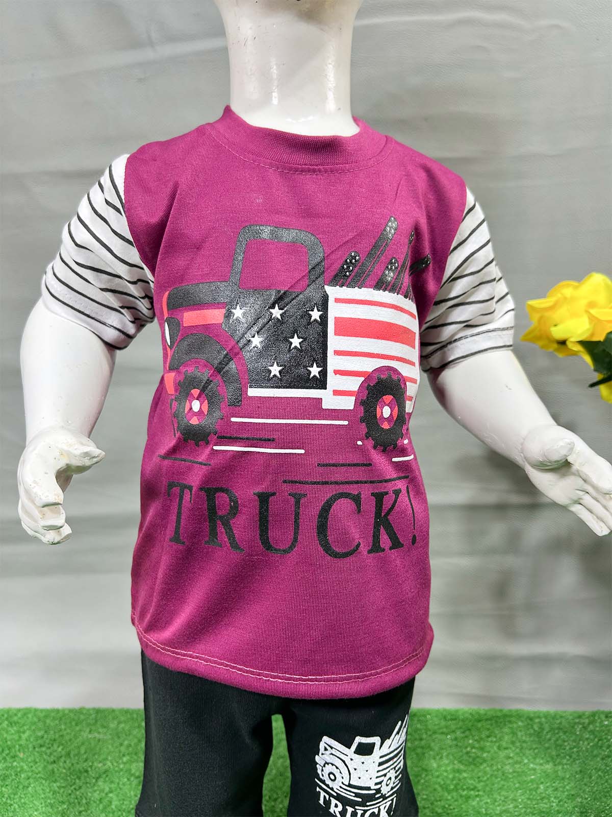 1Yr - 4Yrs Truck Purple Suit For Kids RG BS587