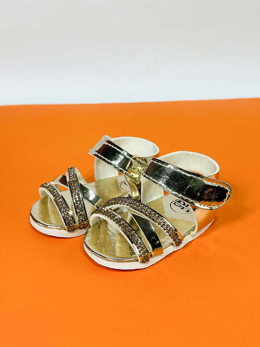 Gold Sandal For Newborn NB67