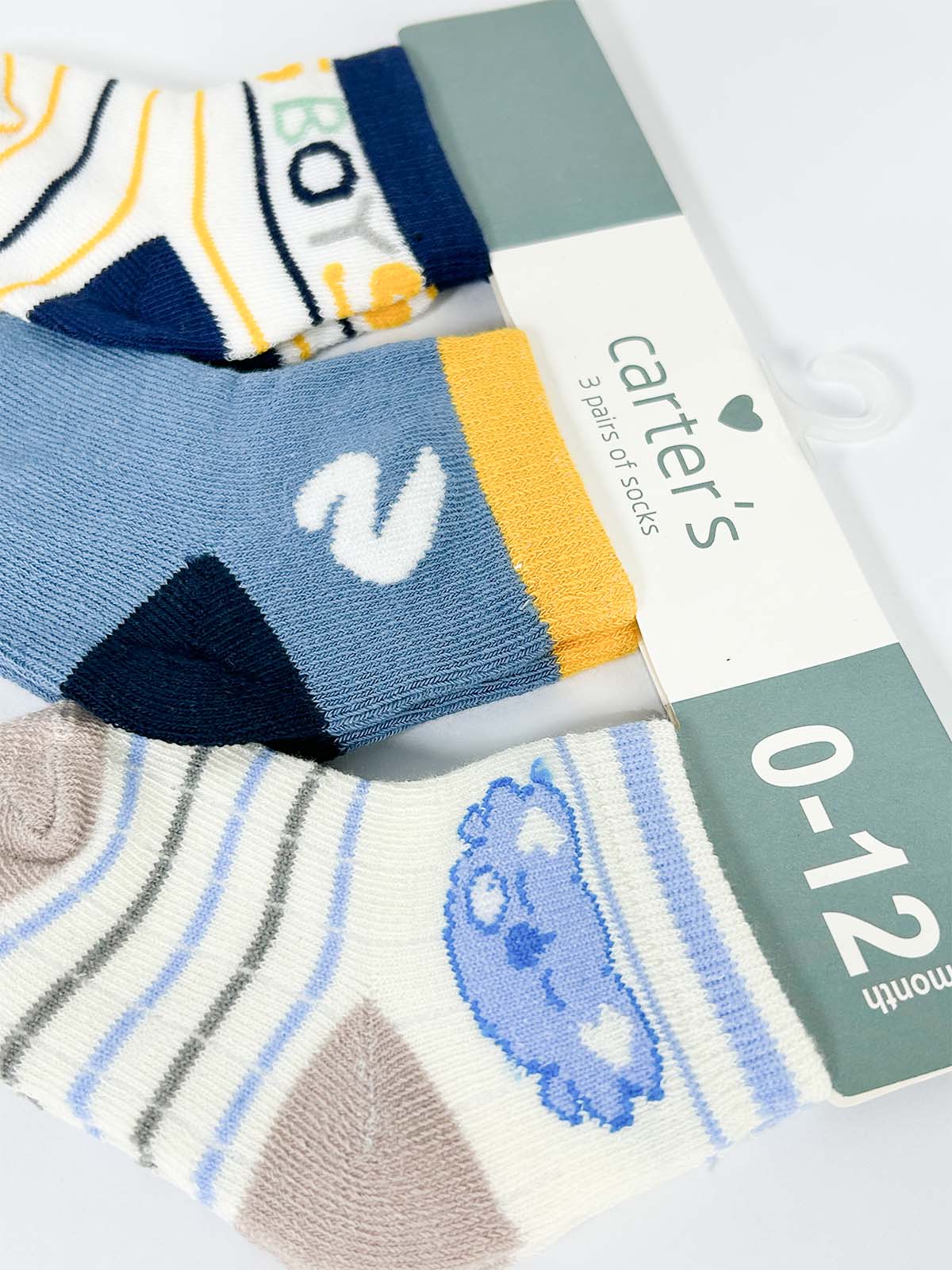 0 Mth - 6 Mth Pack Of 3 Socks for Newborn NB38