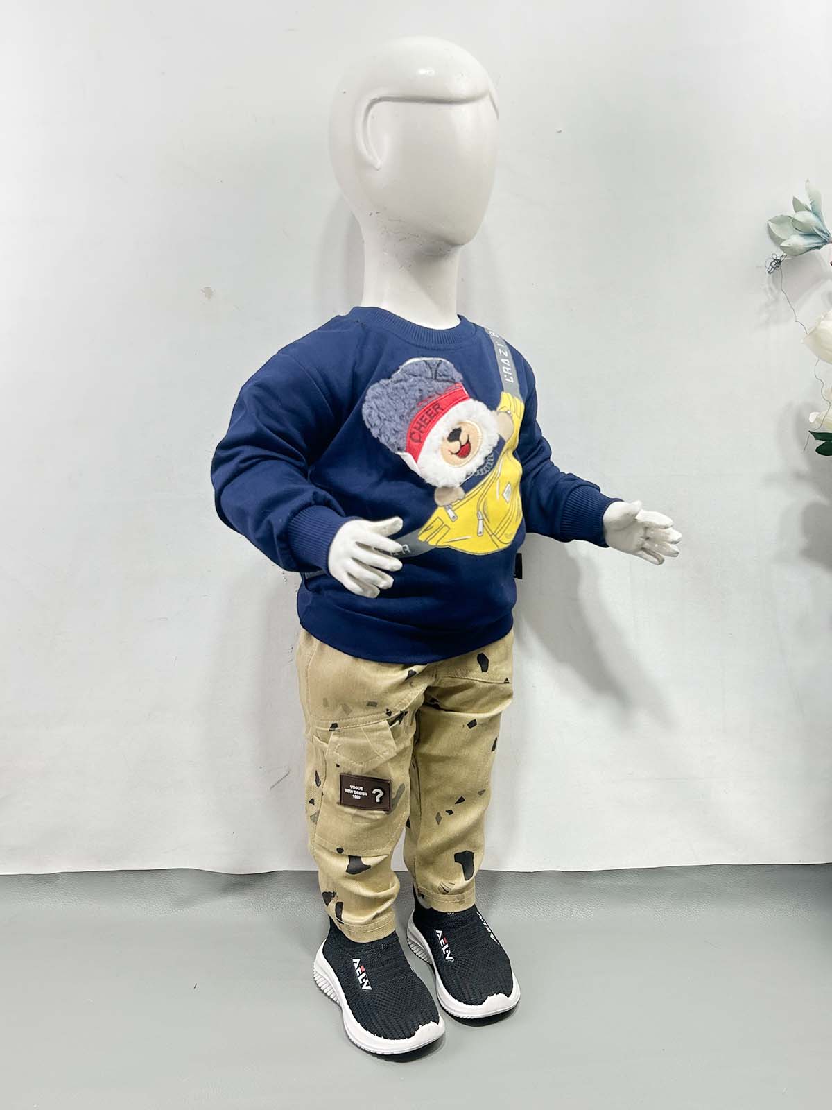 1Yr - 4Yrs Cheer Navy Blue Suit For Kids RZ BS753