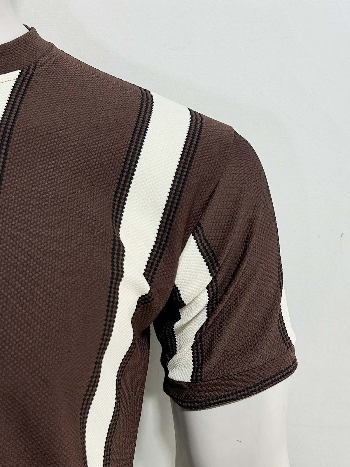 Brown Old Money T-Shirt For Men MTS469