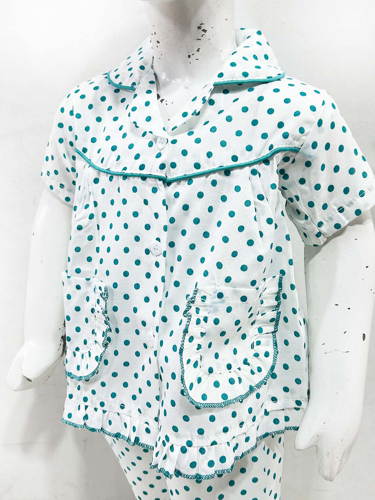 1Yrs - 5Yrs Ferozi Cotton Night Suit For Girls NG GNS35
