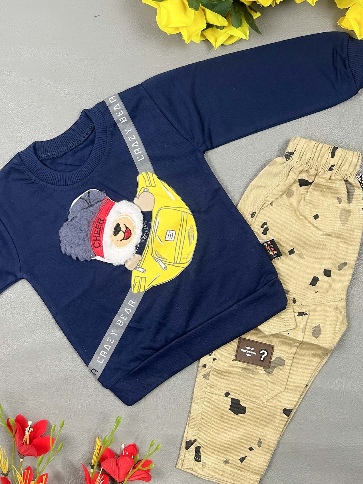 1Yr - 4Yrs Cheer Navy Blue Suit For Kids RZ BS753