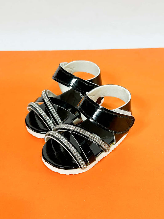 Black Sandal For Newborn NB68