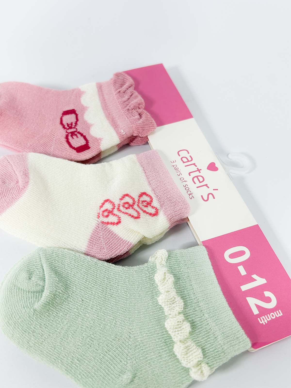 0 Mth - 6 Mth Pack Of 3 Socks for Newborn NB39