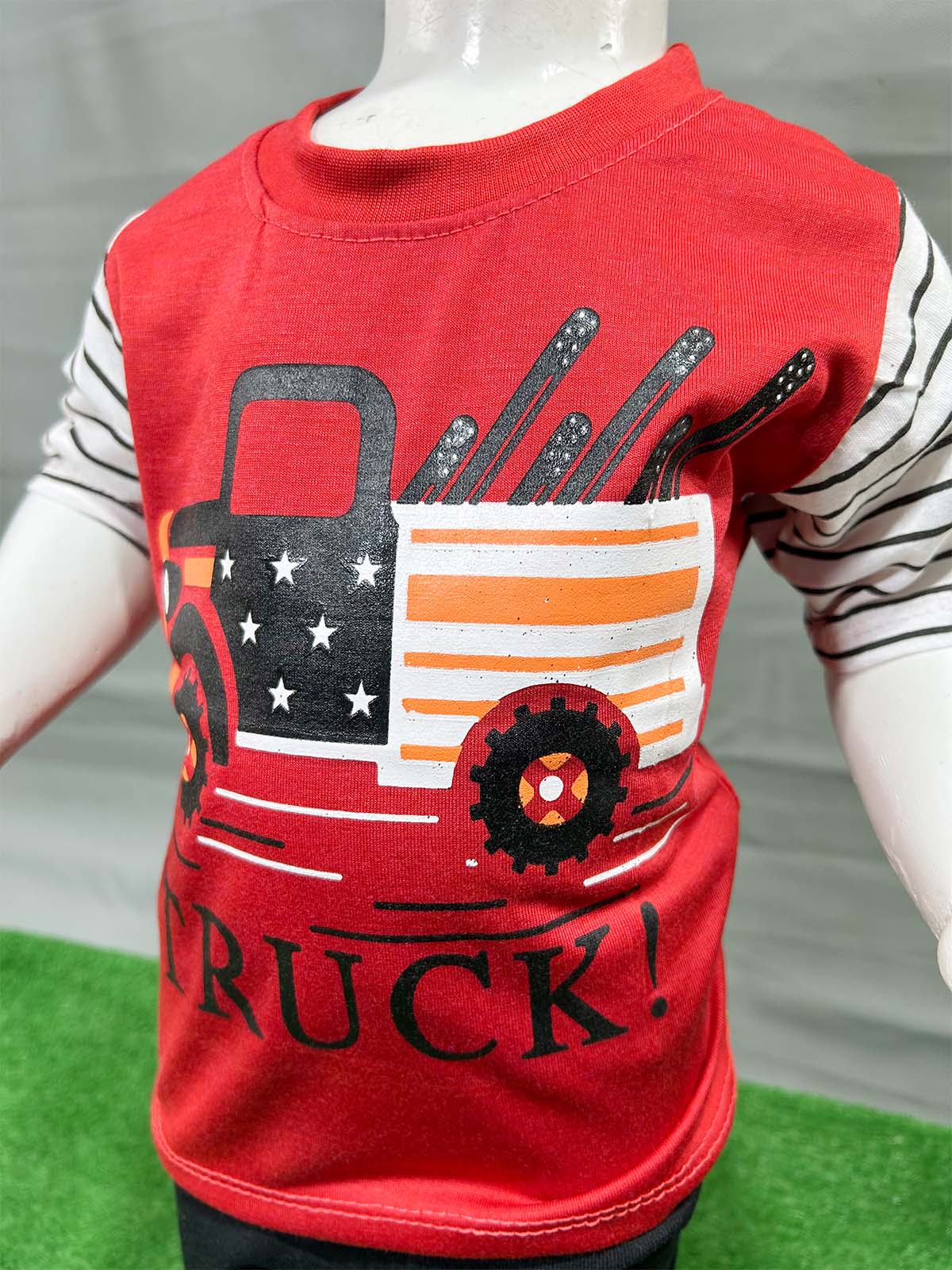 1Yr - 4Yrs Truck Red Suit For Kids RG BS588