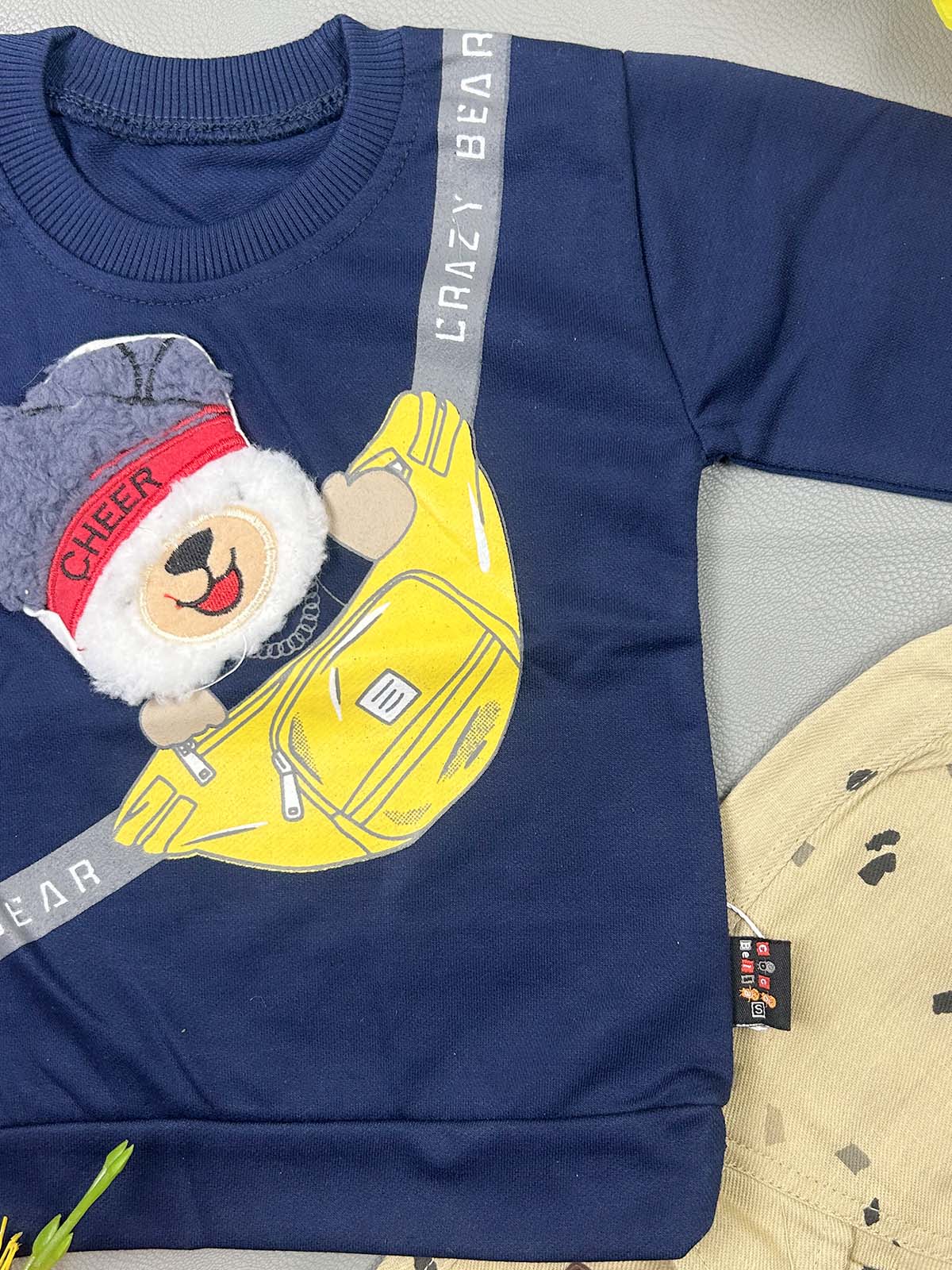 1Yr - 4Yrs Cheer Navy Blue Suit For Kids RZ BS753