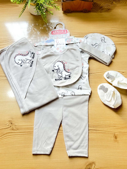0Mth - 3Mth Grey 6Pcs Gift Set For Newborn HG NBGS361