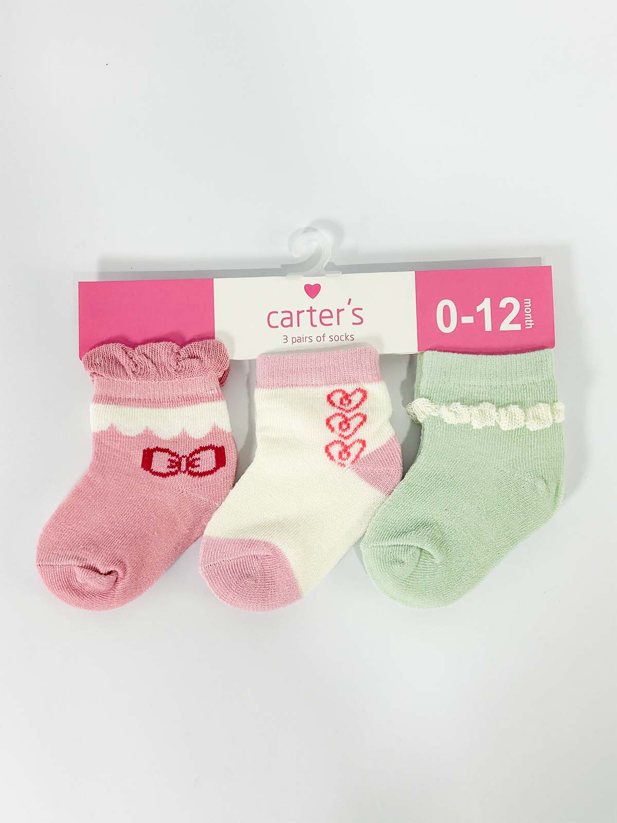 0 Mth - 6 Mth Pack Of 3 Socks for Newborn NB39
