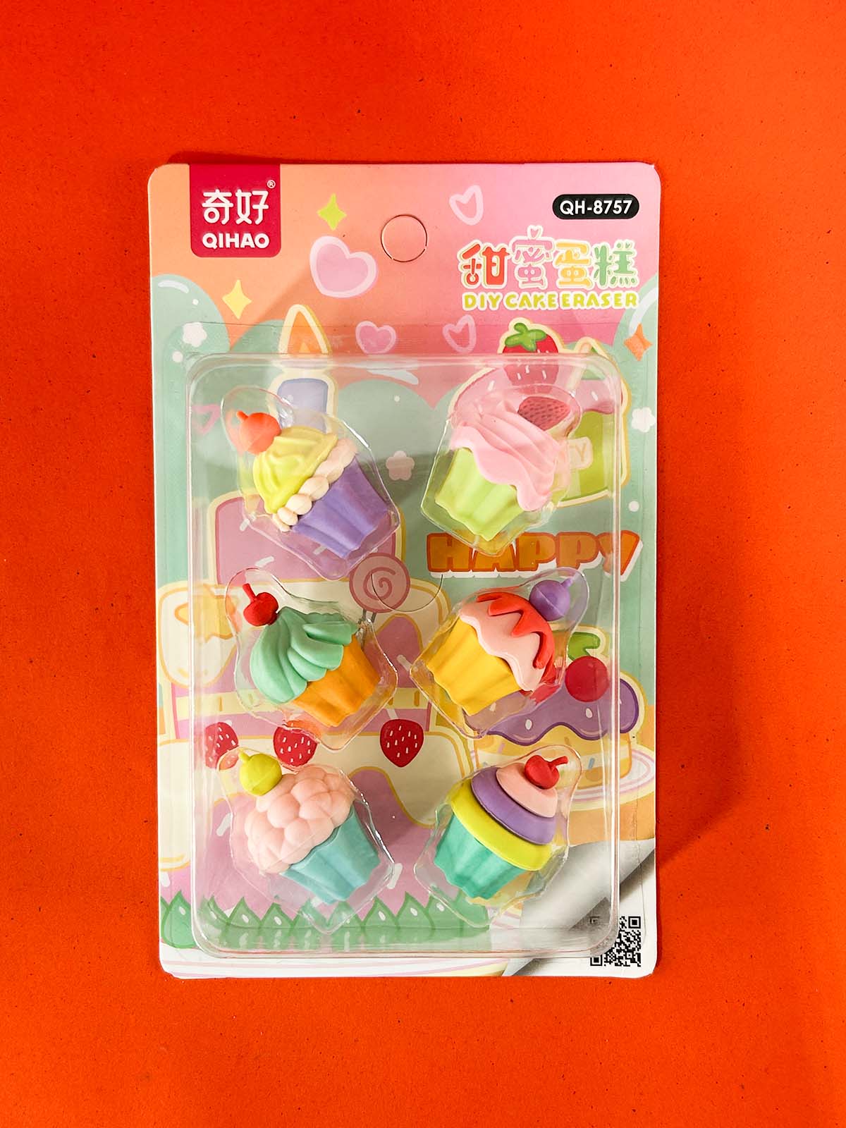 Pack Of 6 Cake DIY Eraser PB225