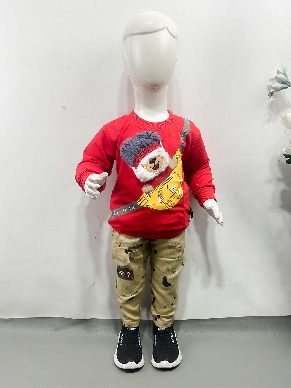 1Yr - 4Yrs Cheer Red Suit For Kids RZ BS754