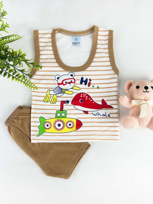 3Mth - 9Mth Brown Baba Suit For Newborn HG NBS763