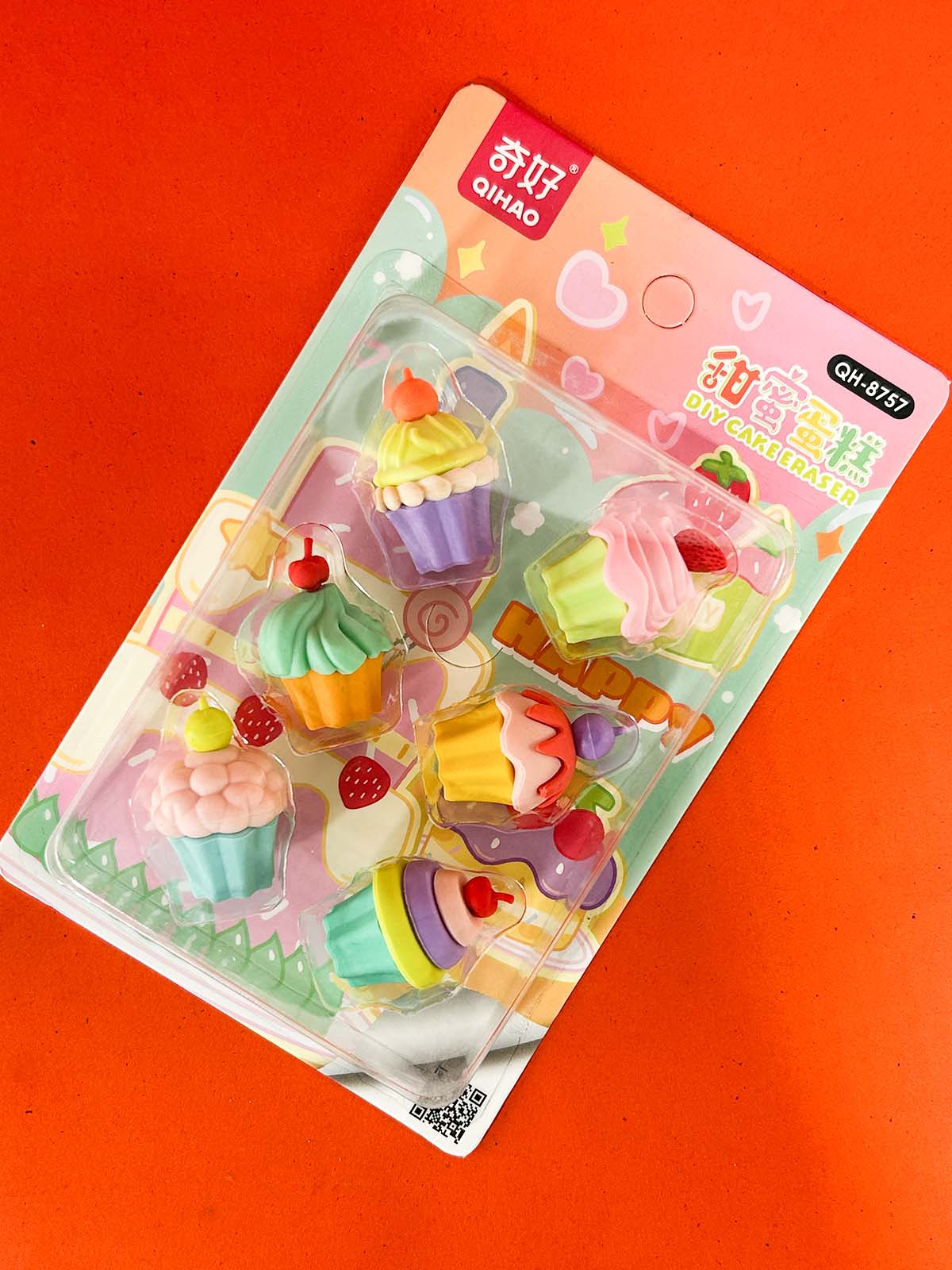 Pack Of 6 Cake DIY Eraser PB225