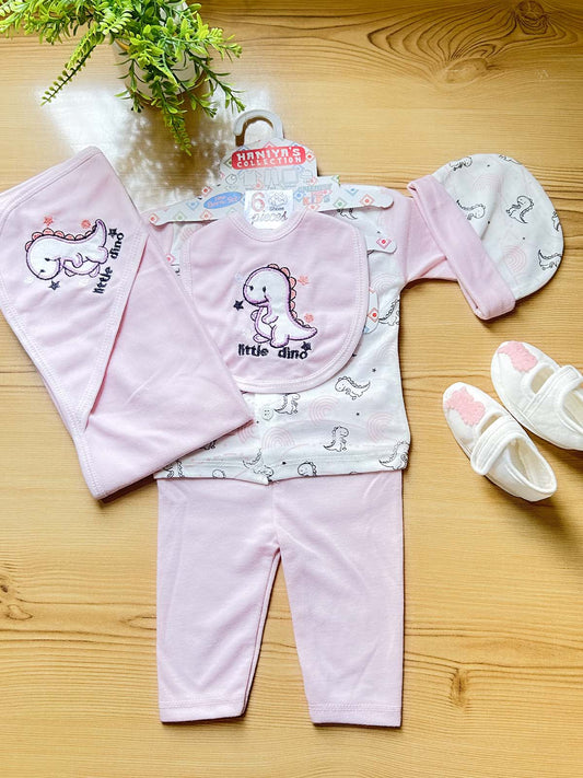 0Mth - 3Mth Pink 6Pcs Gift Set For Newborn HG NBGS362