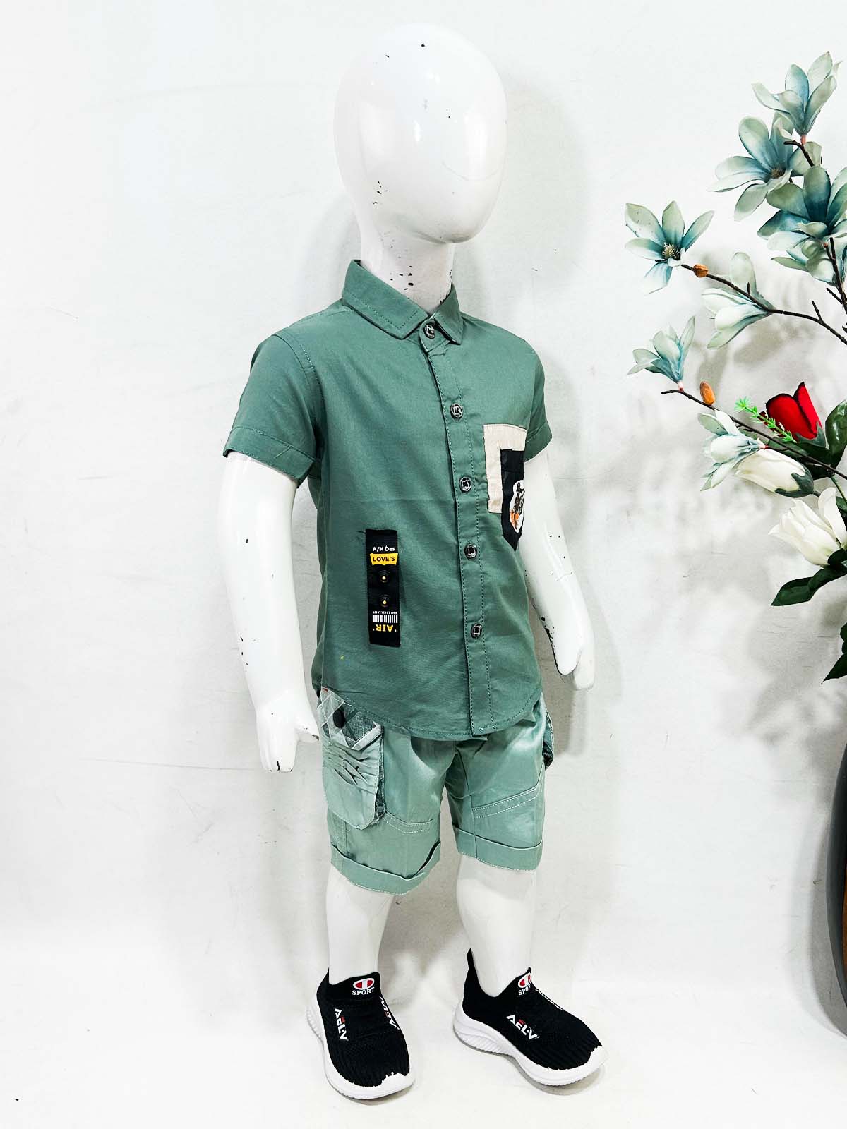 1Yr - 4Yrs Green Suit For Kids ES BS700