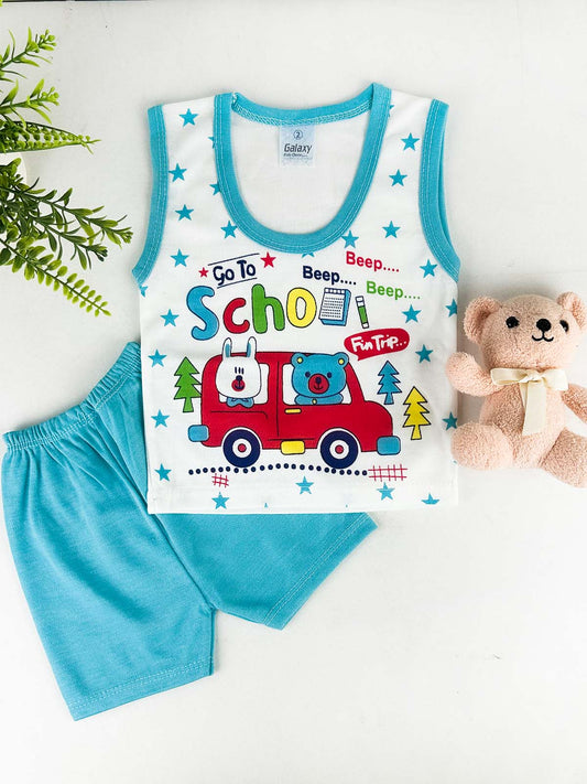 3Mth - 9Mth Blue Baba Suit For Newborn HG NBS762