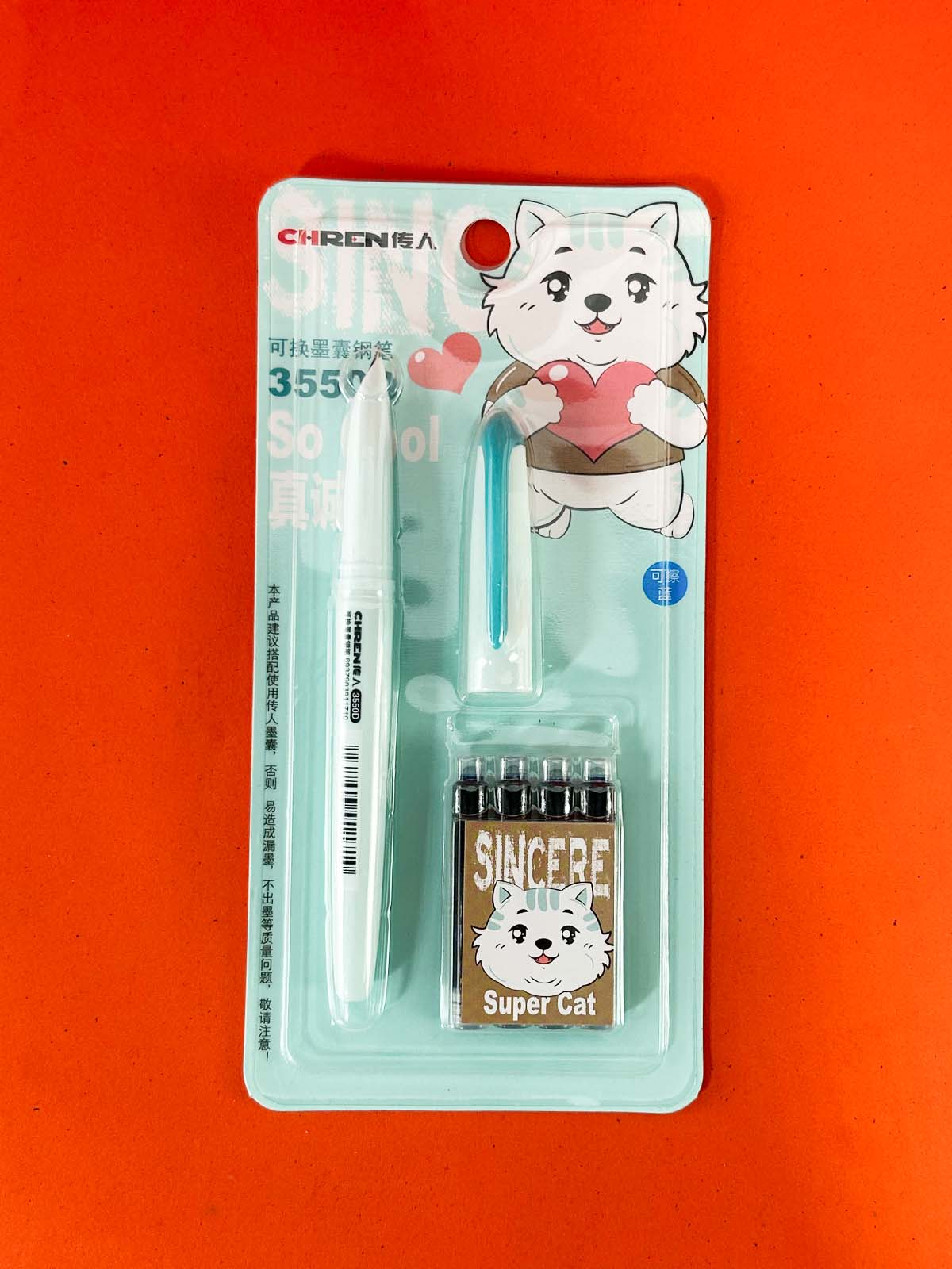 Ink Pen For Students With 4 Ink Cartridges PB244