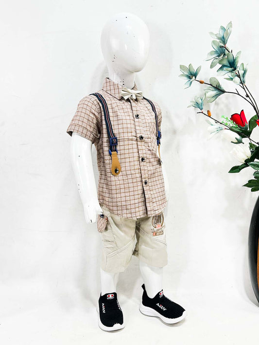 1Yr - 4Yrs Brown Suit For Kids ES BS702
