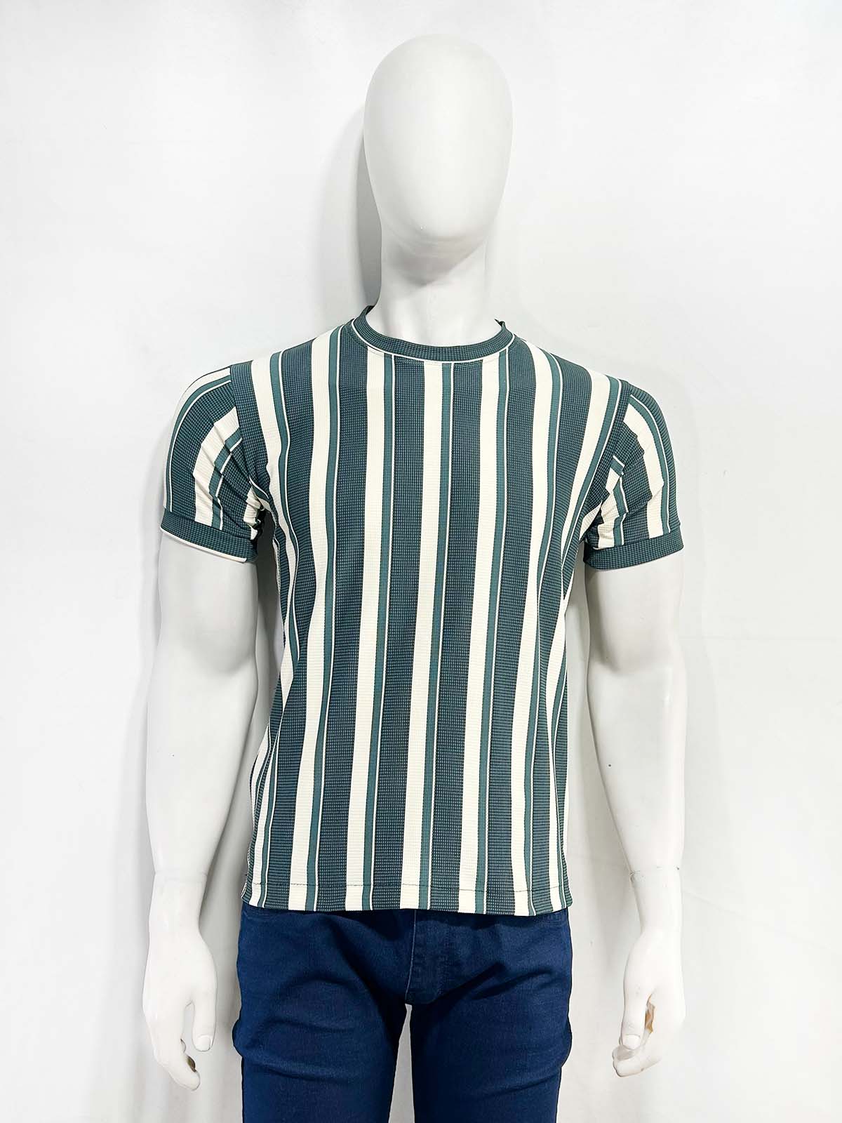 Teal Old Money T-Shirt For Men MTS473