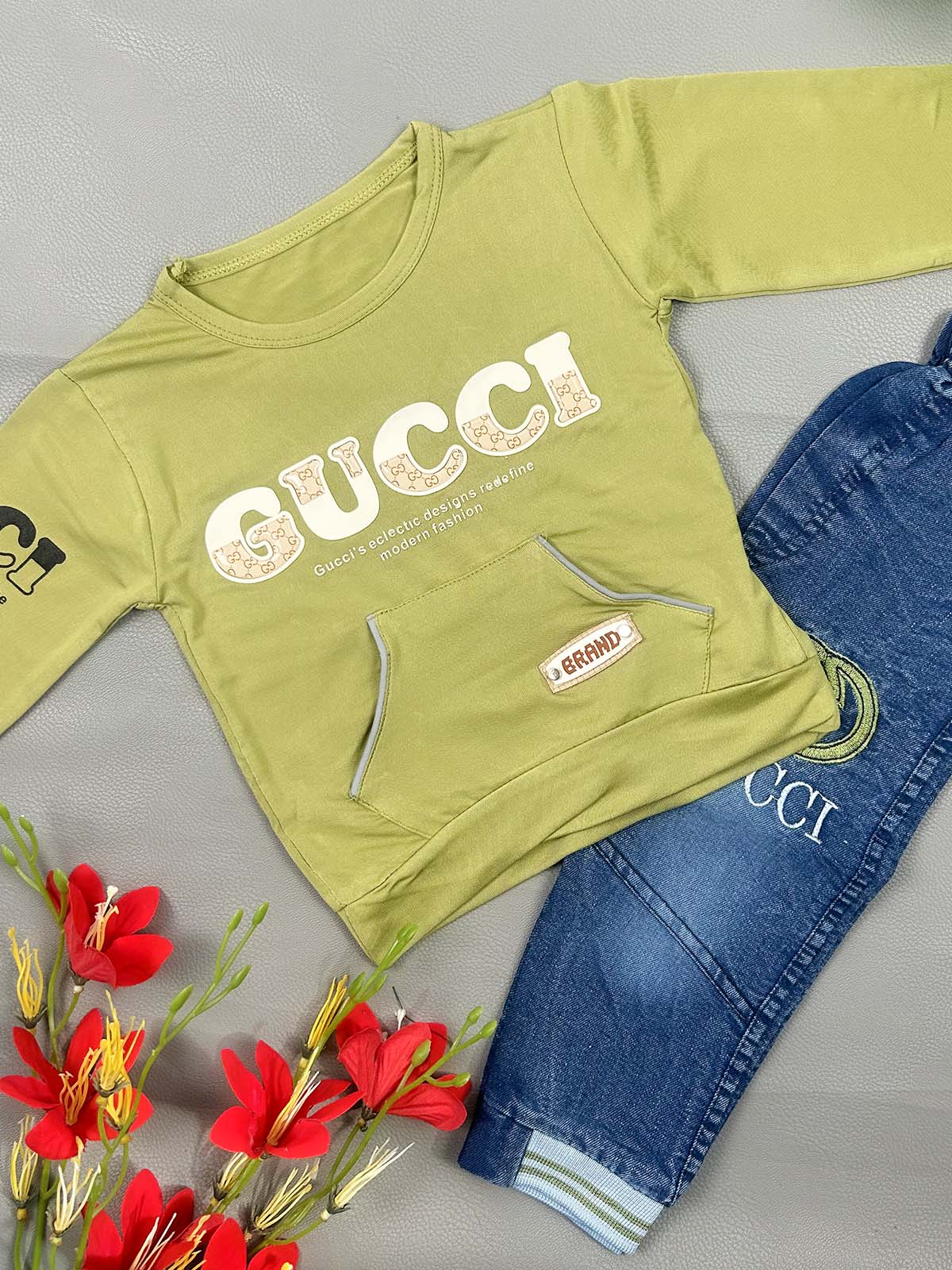 1Yr - 4Yrs GUC Green Suit For Kids RZ BS758