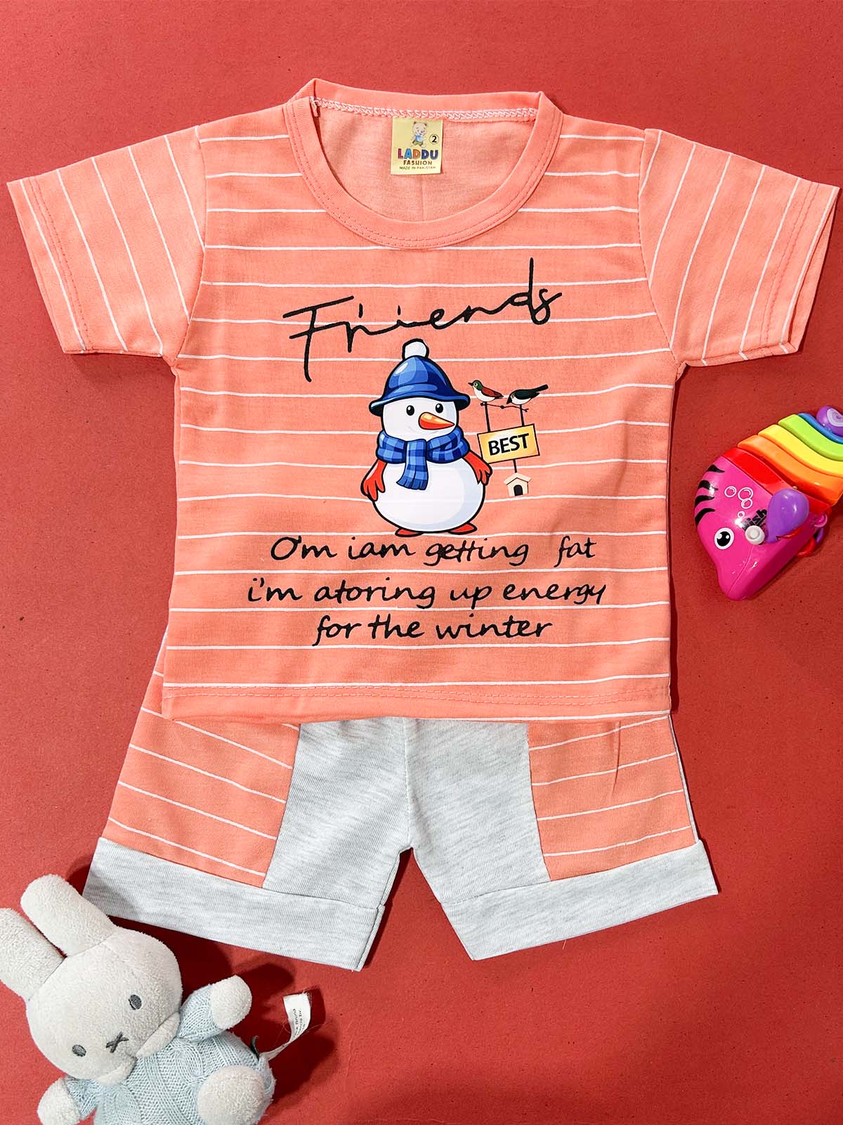 3Mth - 9Mth Peach Suit For Newborns HG NBS703