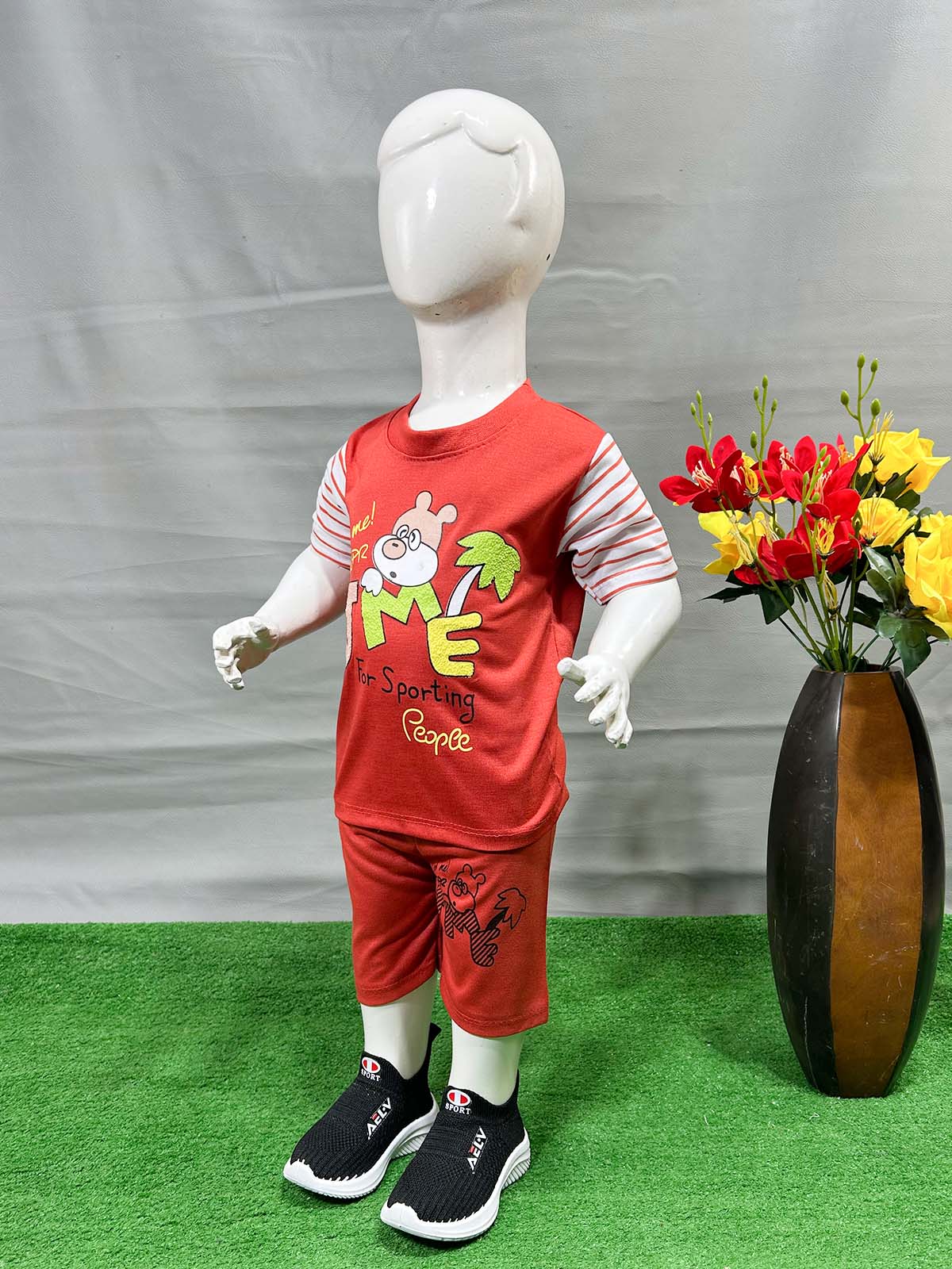 1Yr - 4Yrs JME Red Suit For Kids RG BS594