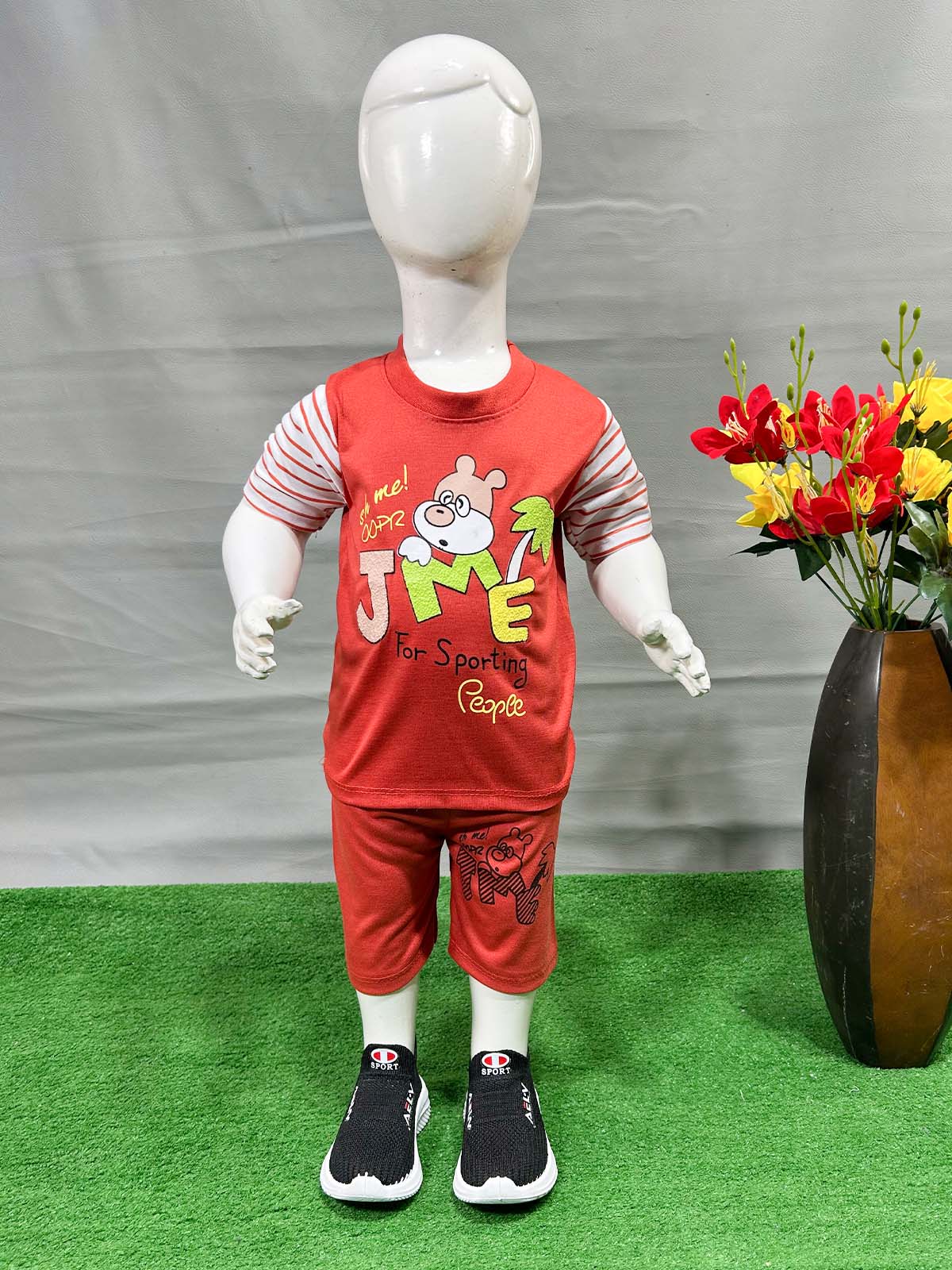 1Yr - 4Yrs JME Red Suit For Kids RG BS594