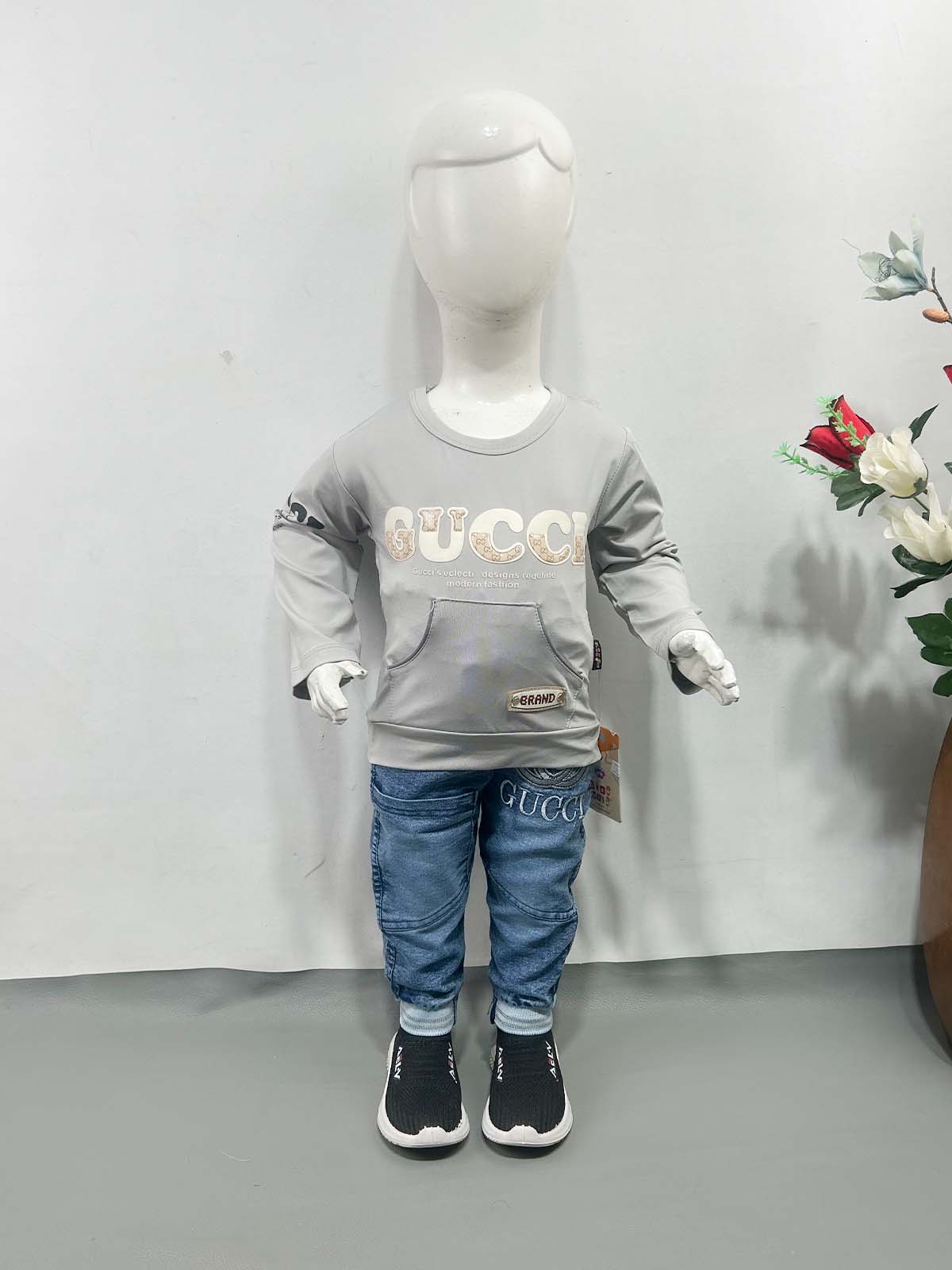 1Yr - 4Yrs GUC Grey Suit For Kids RZ BS759