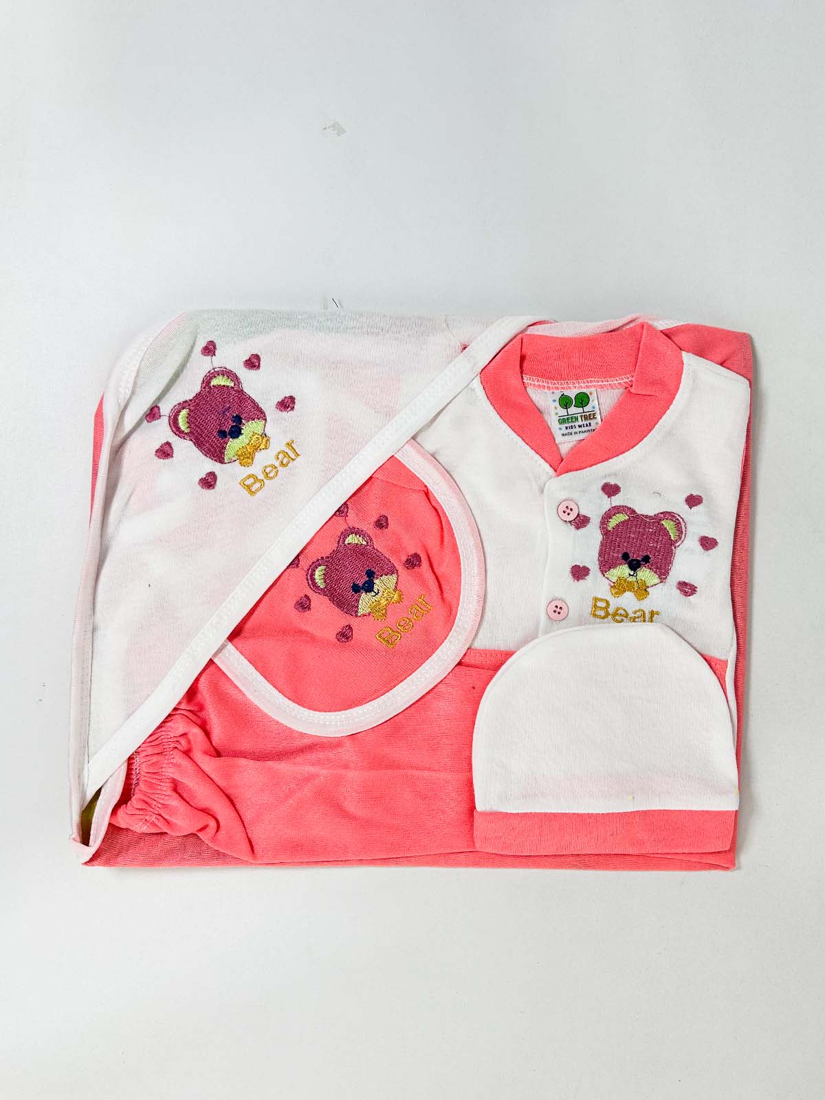 0Mth - 3Mth Pink 5Pcs Gift Set For Newborn HG NBGS304