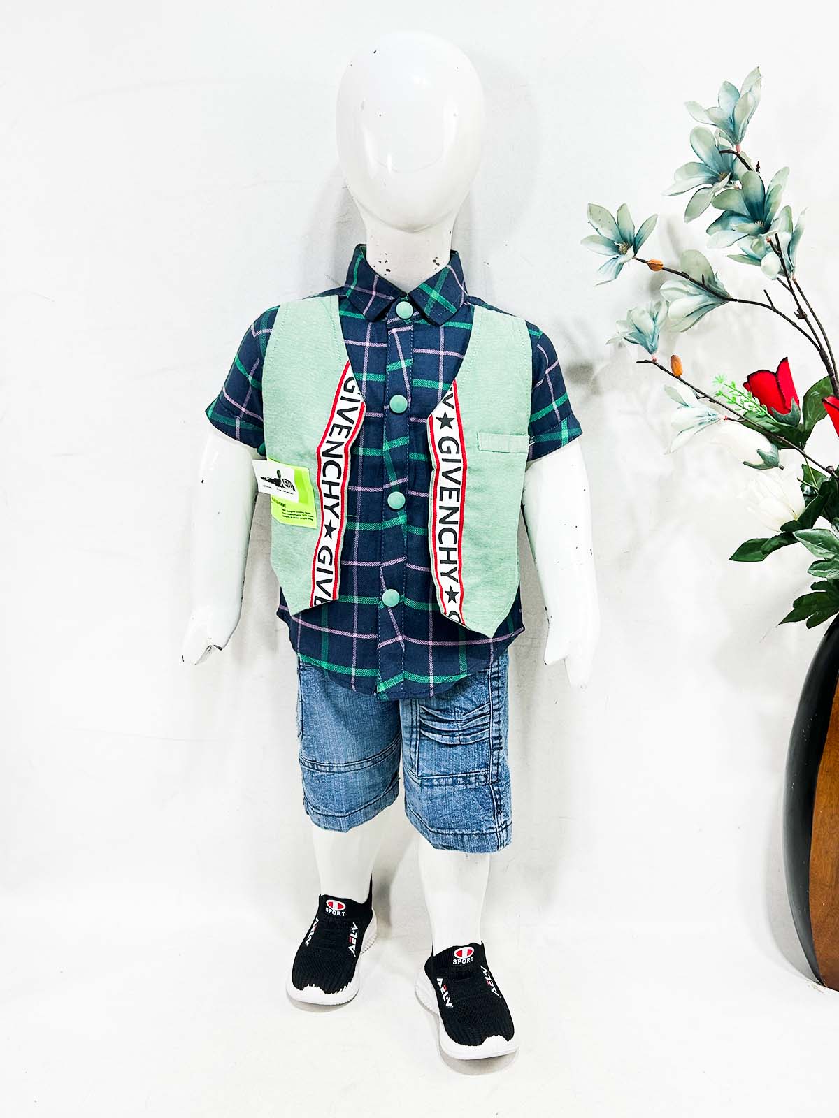 1Yr - 4Yrs Green Suit For Kids ES BS705
