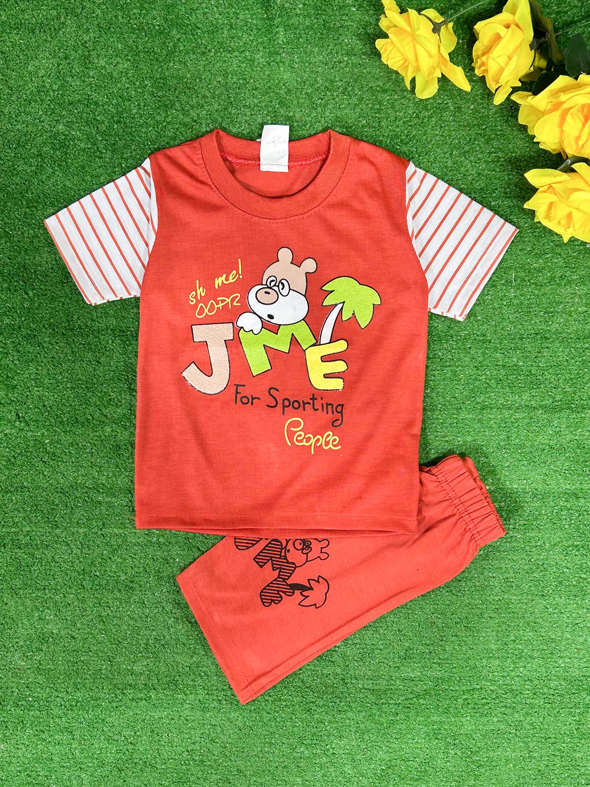 1Yr - 4Yrs JME Red Suit For Kids RG BS594