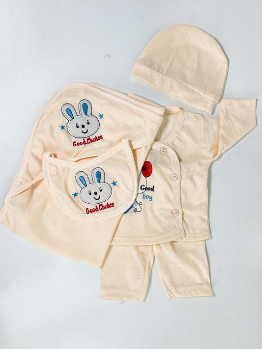 0Mth - 3Mth Brown 5Pcs Gift Set For Newborn HG NBGS305