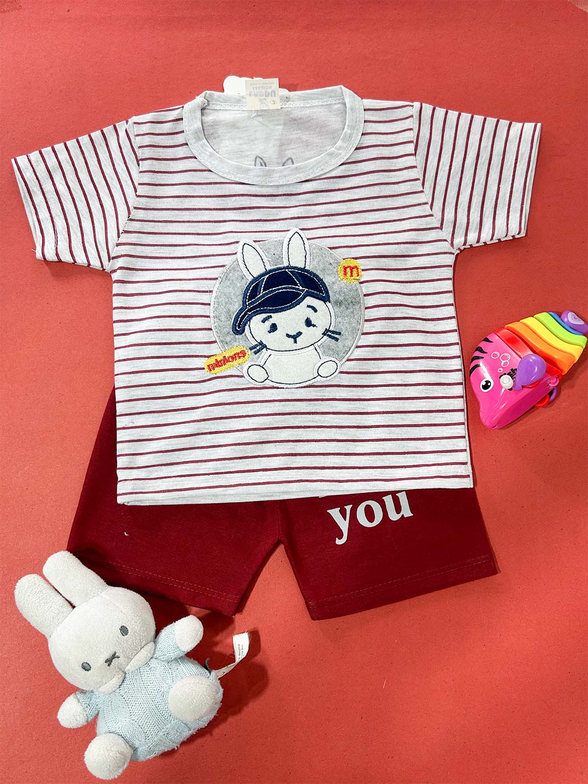 3Mth - 9Mth Maroon Suit For Newborns HG NBS705