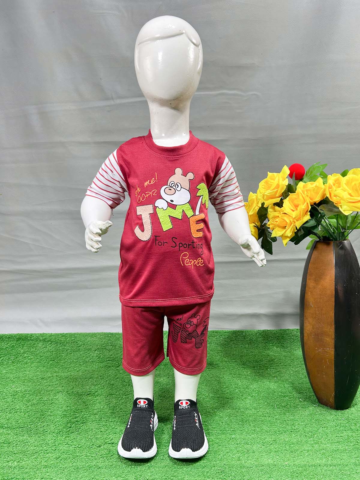 1Yr - 4Yrs JME Maroon Suit For Kids RG BS597