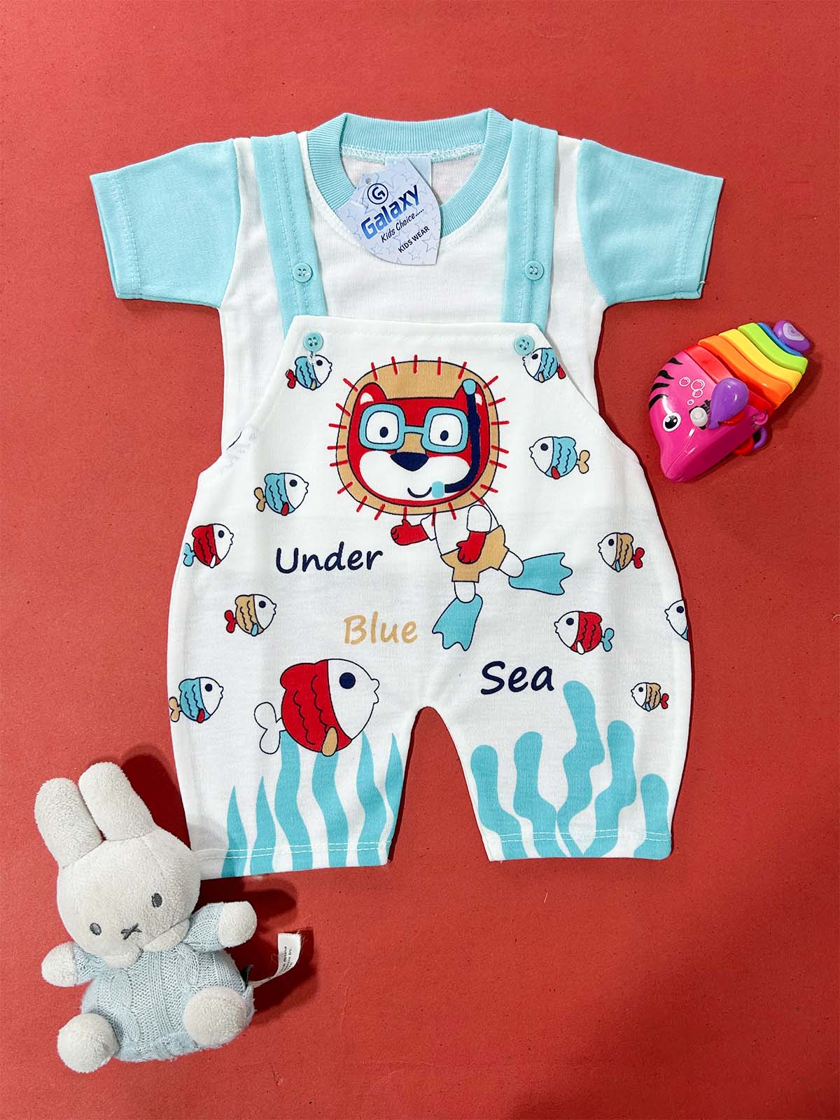 3Mth - 9Mth Blue Romper For Newborn HG NBR102