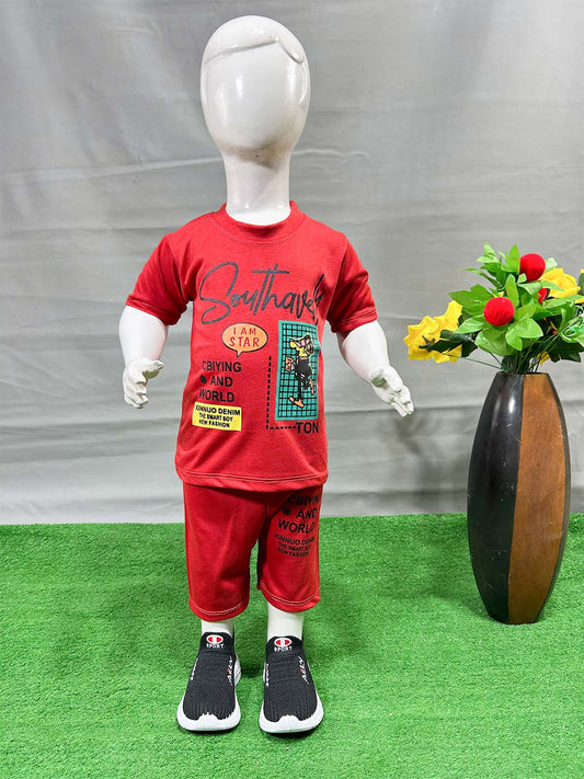 1Yr - 4Yrs TON Red Suit For Kids RG BS599