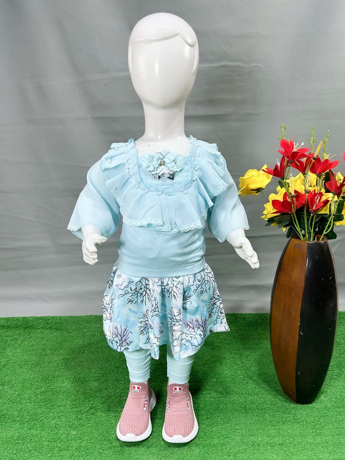 0Mth - 4Yrs Blue Suit For Girls WG GS394