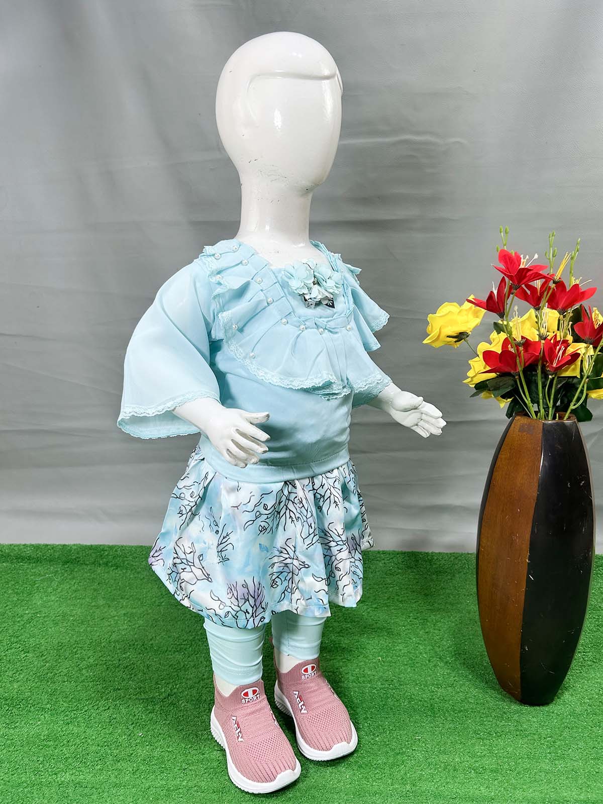 0Mth - 4Yrs Blue Suit For Girls WG GS394