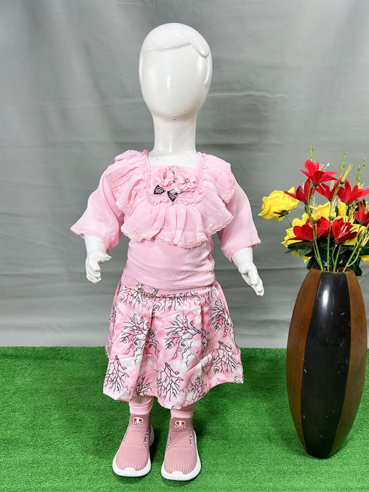 0Mth - 4Yrs Pink Suit For Girls WG GS395