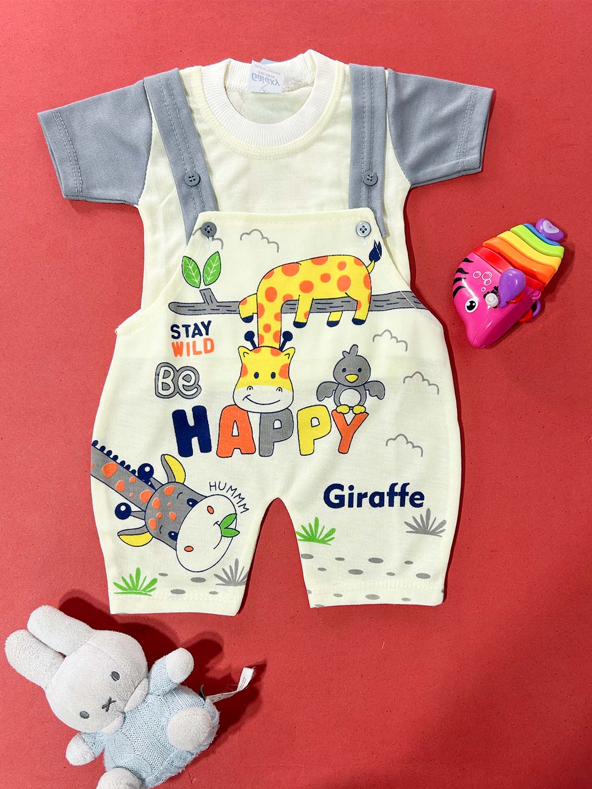 3Mth - 9Mth Grey Romper For Newborn HG NBR105