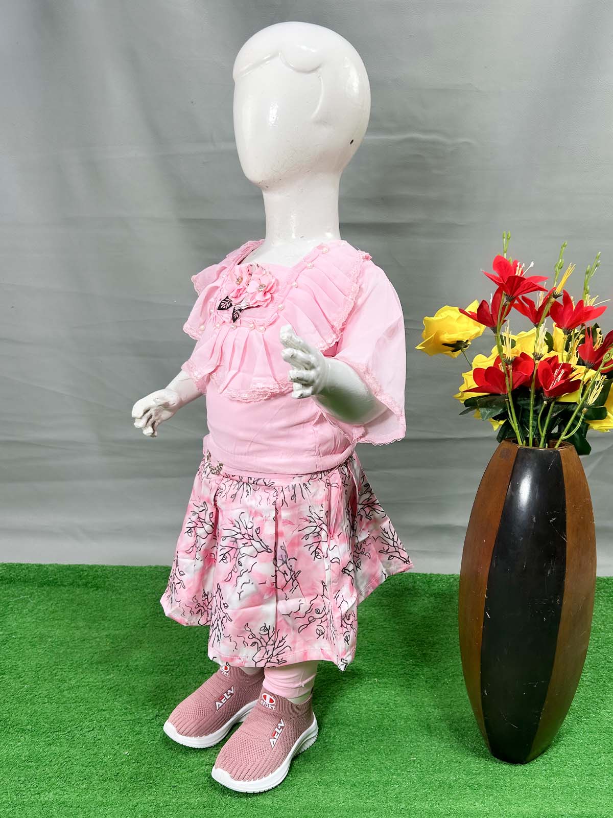 0Mth - 4Yrs Pink Suit For Girls WG GS395