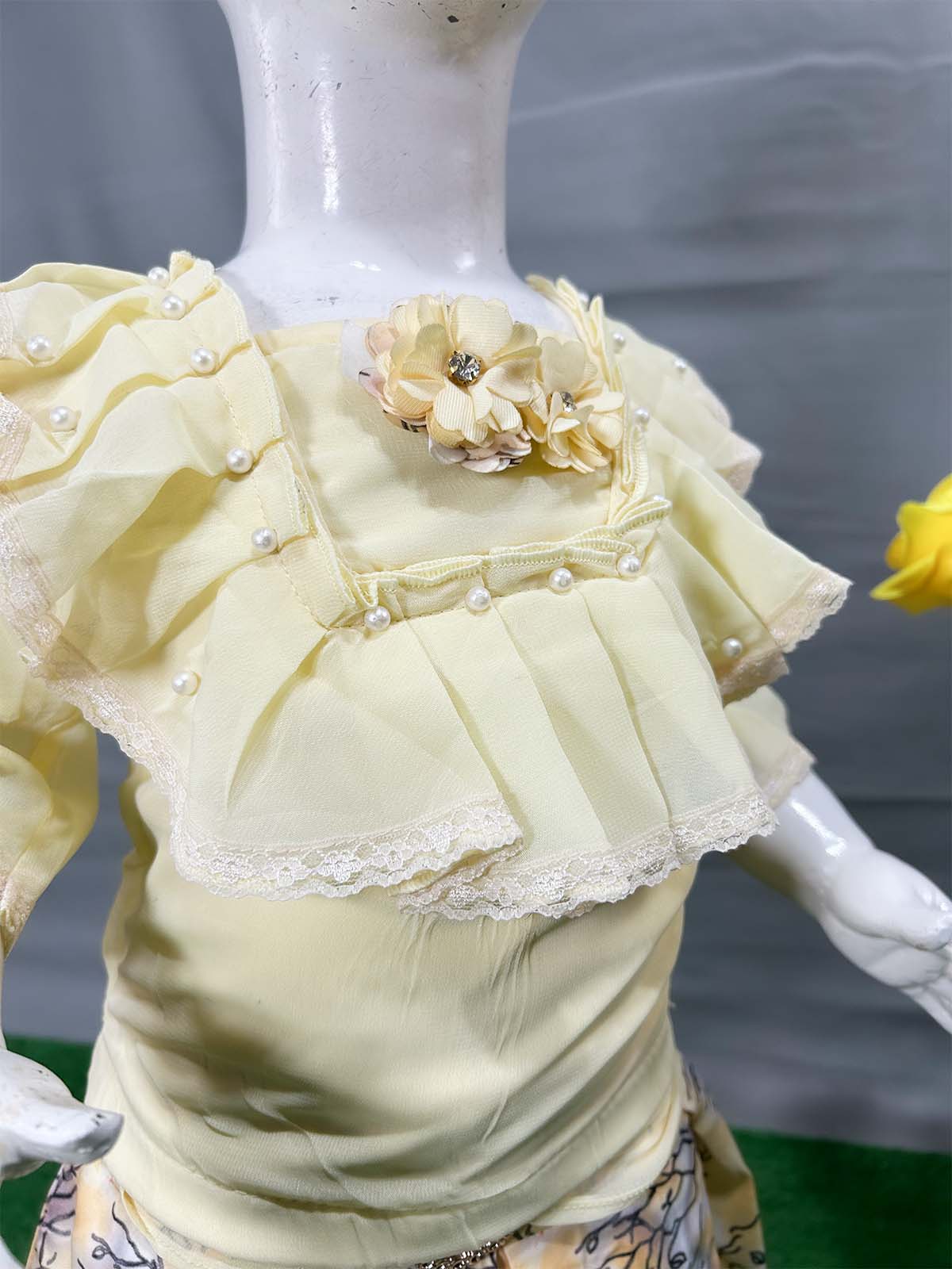 0Mth - 4Yrs Yellow Suit For Girls WG GS396