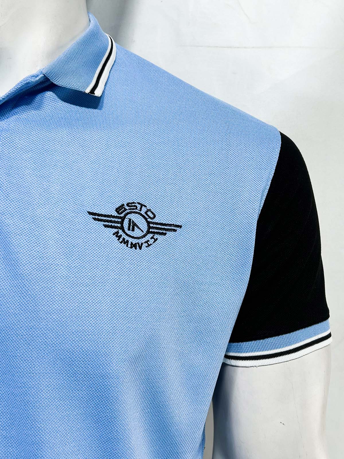 Blue 17 Polo T-Shirt For Men MTS411