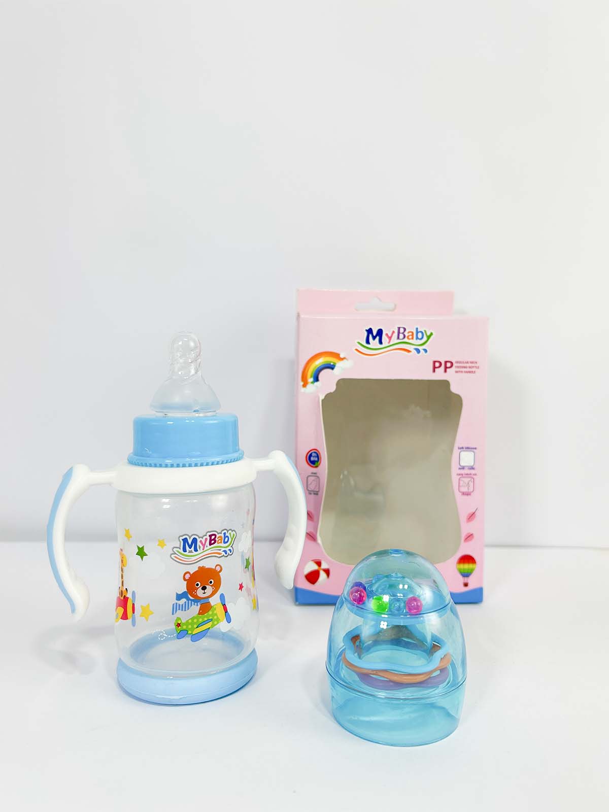 MyBaby Baby Feeder Transparent Blue - 150ML