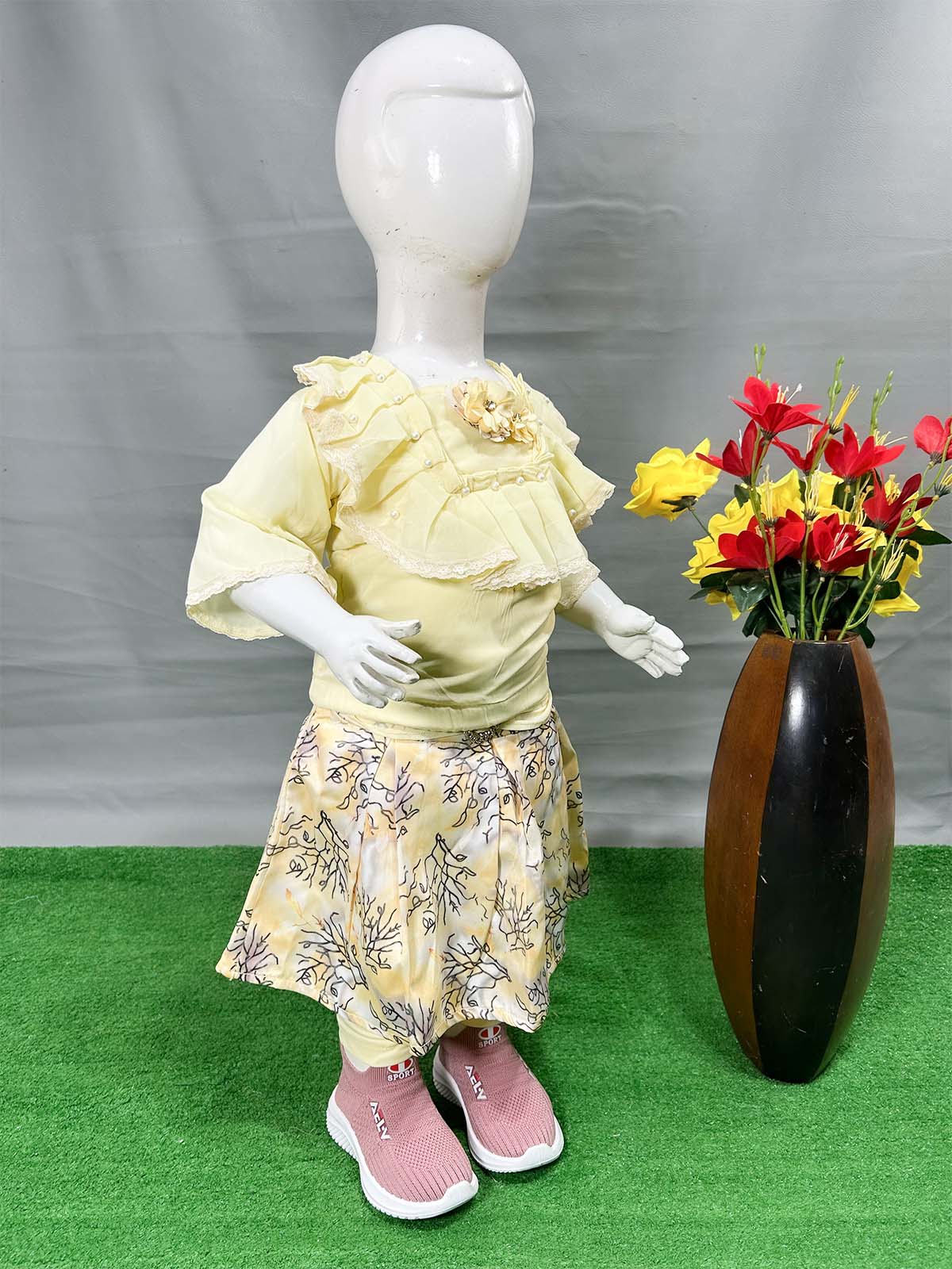 0Mth - 4Yrs Yellow Suit For Girls WG GS396