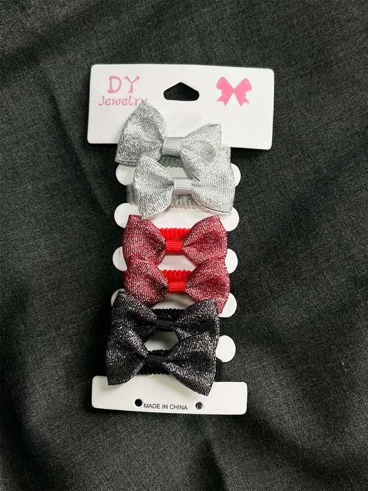 Pack Of 6 Multicolor Hair Pony For Girls GHB48