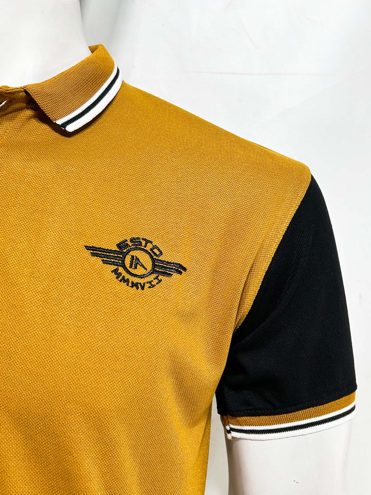 Yellow 17 Polo T-Shirt For Men MTS413